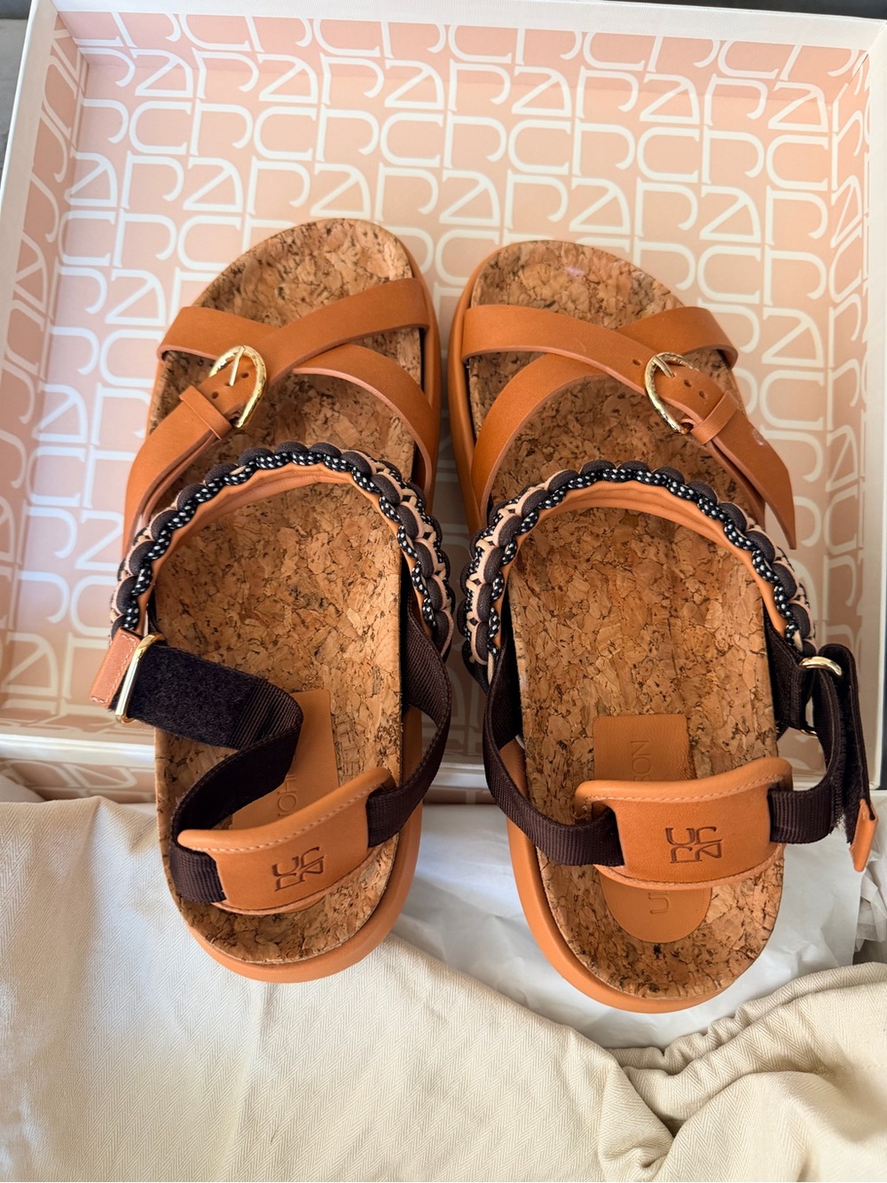 Ulla johnson lilou macrame sandal pecan brown - Picture 4 of 6